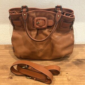 Cole Haan brown satchel purse